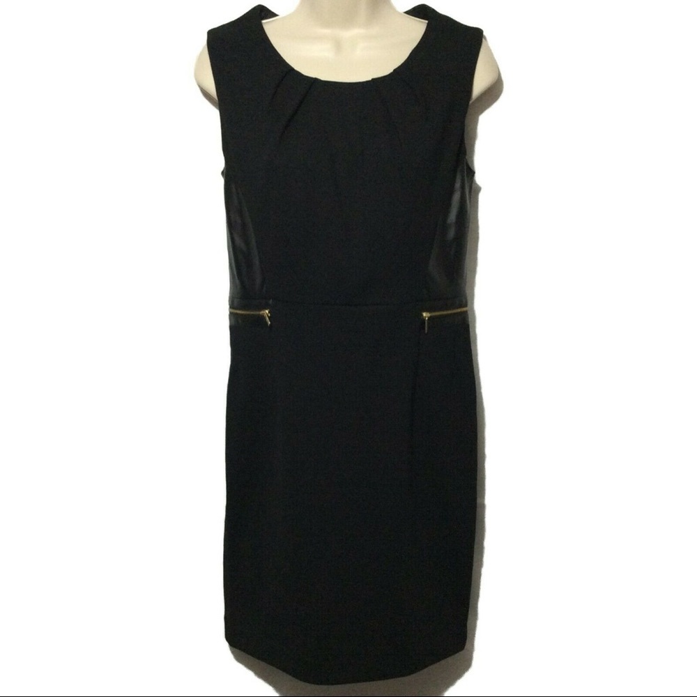 🖤GRACE ELEMENTS Leather Zip Sleeveless Dress🖤